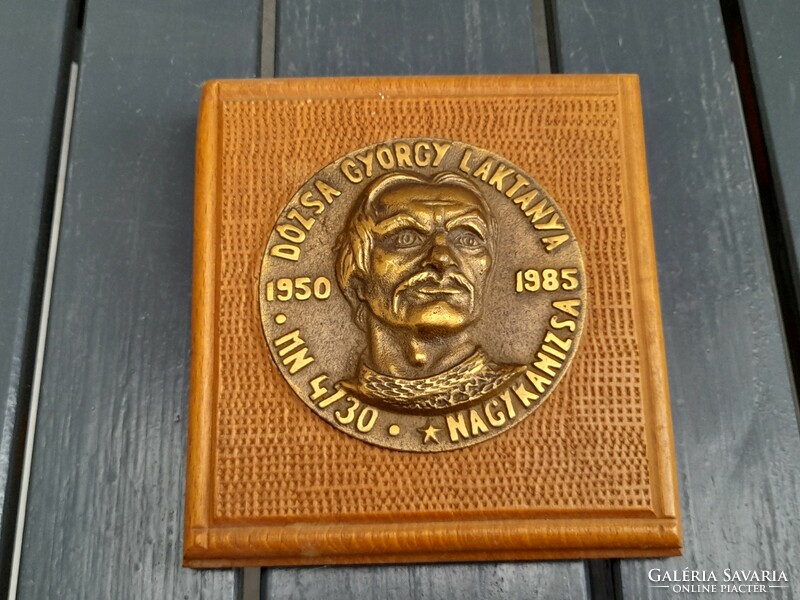 György Dózsa bronze plaque