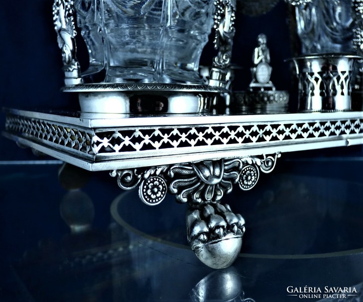 Dazzling, antique silver drink holder, Paris, 1809 - 1819!!!