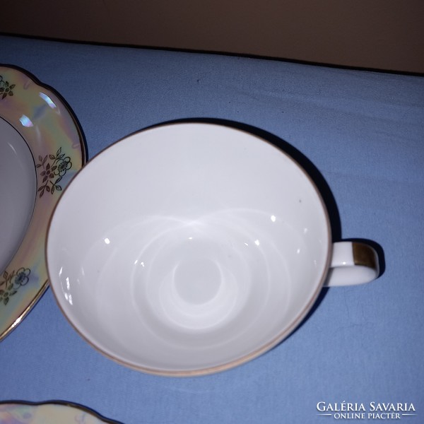 Kahla német porcelán 3 db-os kávés/teás/reggeliző szett