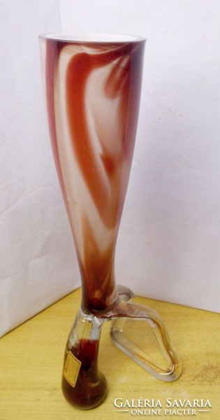 Modern glass vase. Joska design silberberg-kristall mundgeblasen waldglashütte bodenmais bavaria