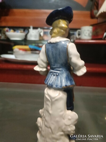 Real cobalt porcelain figure