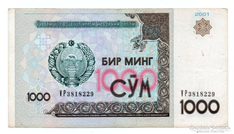 Uzbekistan 1000 som 2001