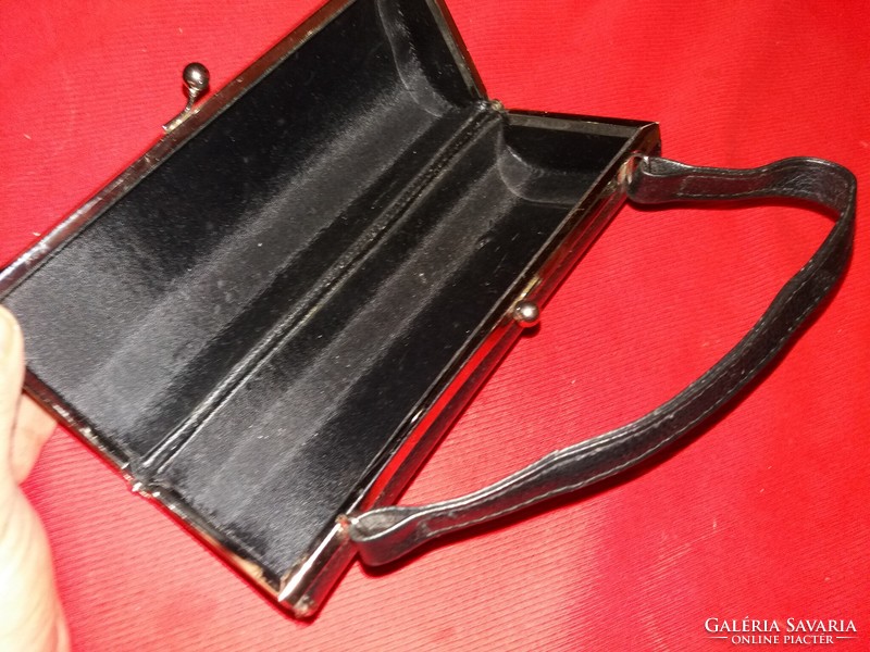 Black theater-going makeup case, handbag, 22x9x8 cm, as shown in the pictures