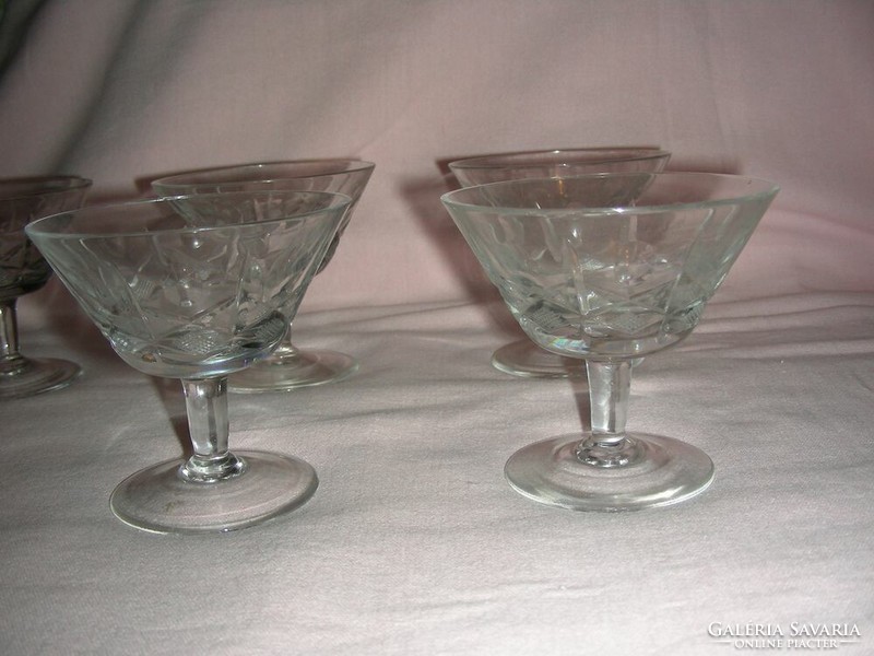 6 darab likőrös ólomkristály pohár