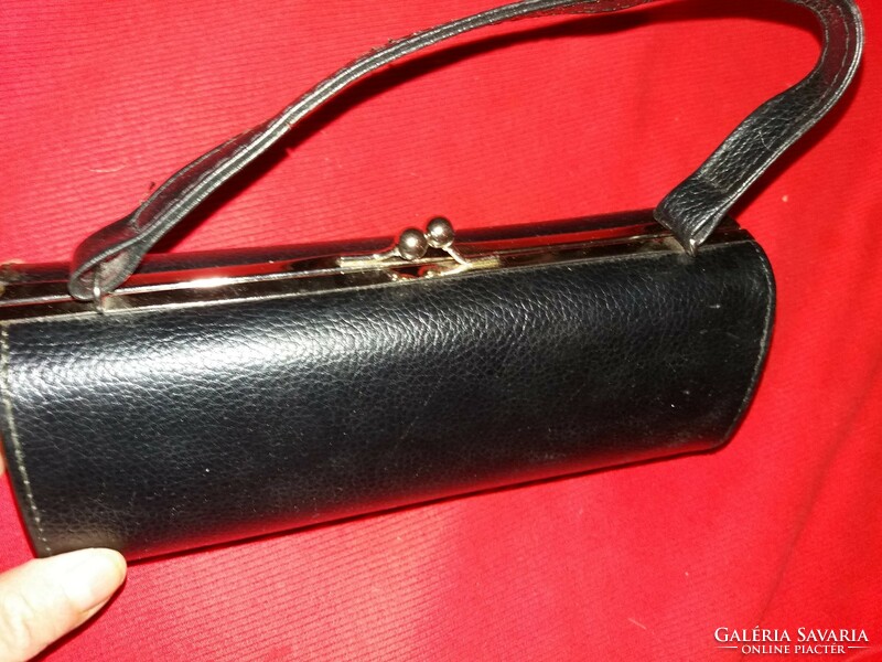 Black theater-going makeup case, handbag, 22x9x8 cm, as shown in the pictures