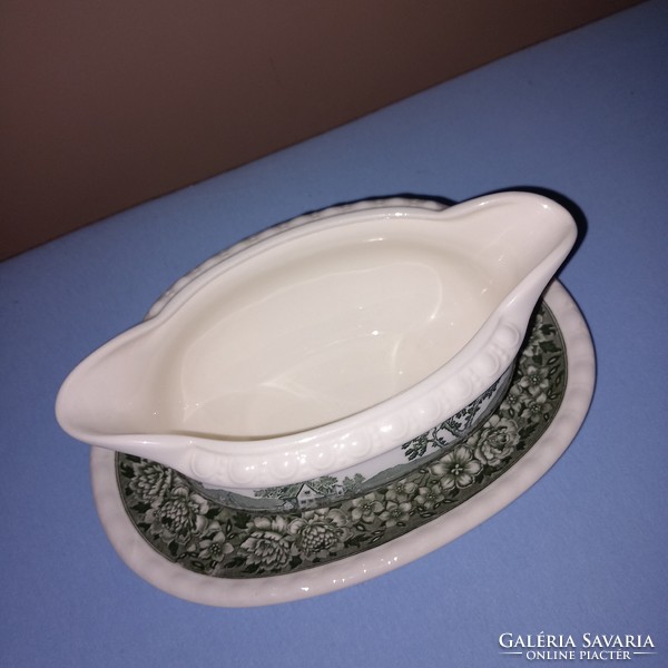 Villeroy green, sole, porcelain sauce