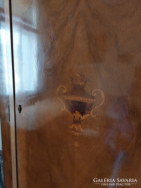 XX. Early century bookcase with desk and armchair