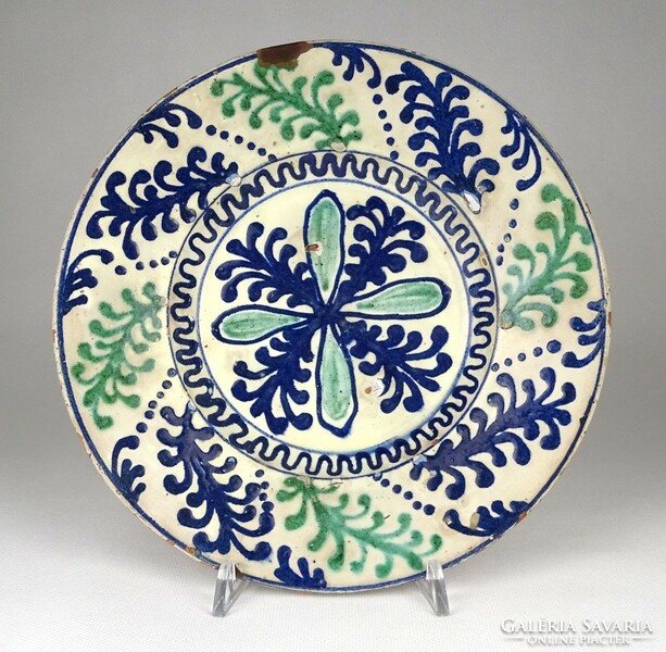 1Q078 beautiful antique Transylvanian ceramic bowl wall plate 23.7 Cm