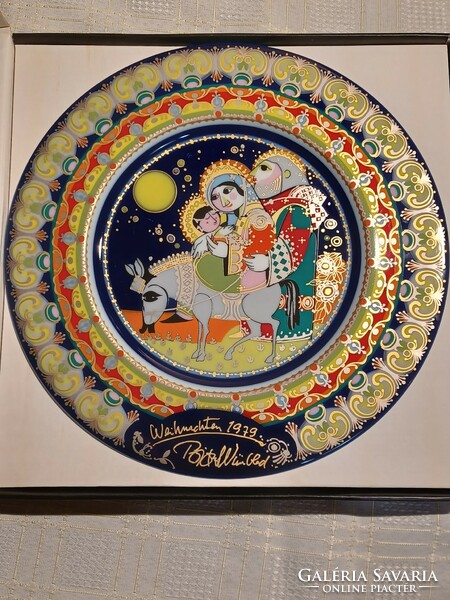 Rosenthal porcelain wall plate decorative plate-weihmachten 1979