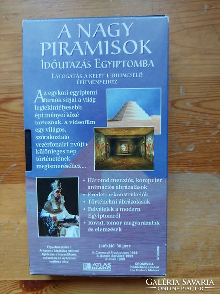 A nagy Piramisok VHS kazetta (Akár INGYENES szállítással)