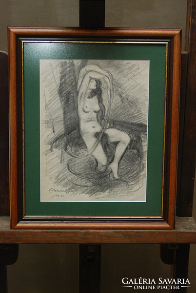 Gyula Halvax - female nude (1924)