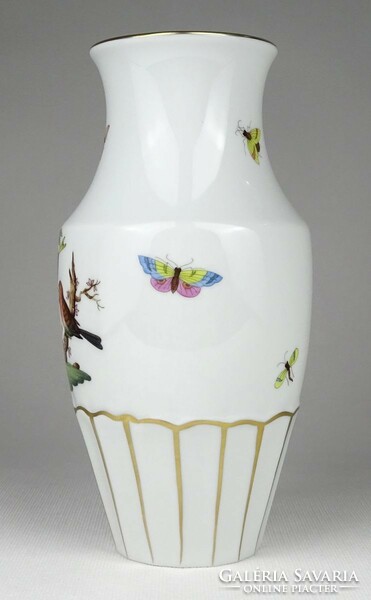 1Q672 Rothschild mintás Herendi porcelán váza 19.5 cm