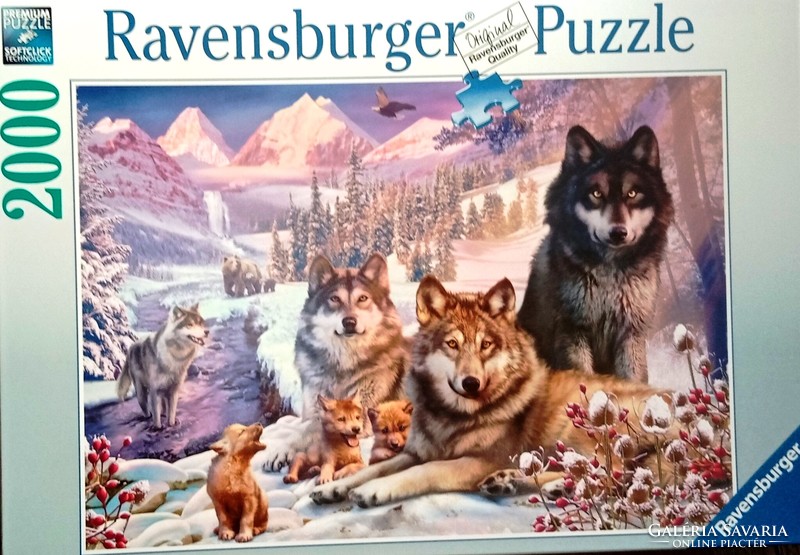 Wolves in the snow ravensburger puzzle 2000 pieces unopened