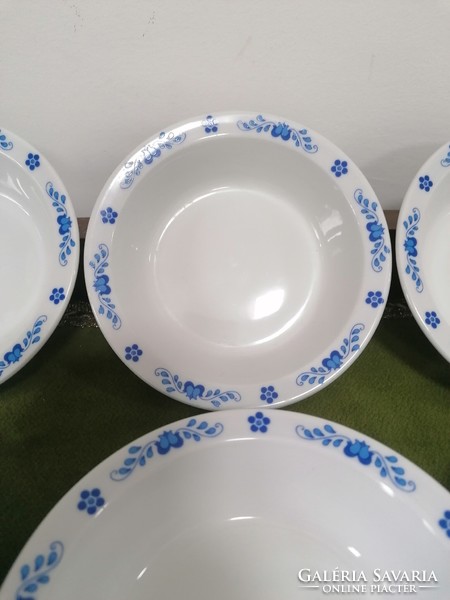 Alföldi blue Hungarian pattern compote set of 6 pieces