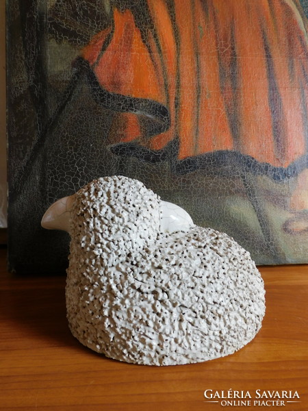 Ceramic lamb figure