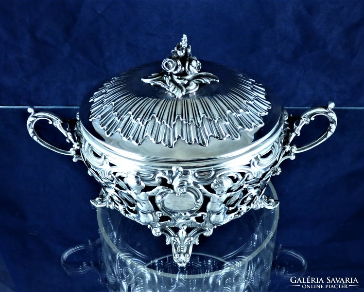 Wonderful antique silver bonbonier, Paris, CA. 1890 !!!