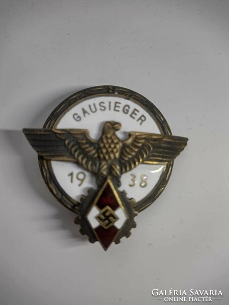 Hitler Youth badge marked g. Brehmer