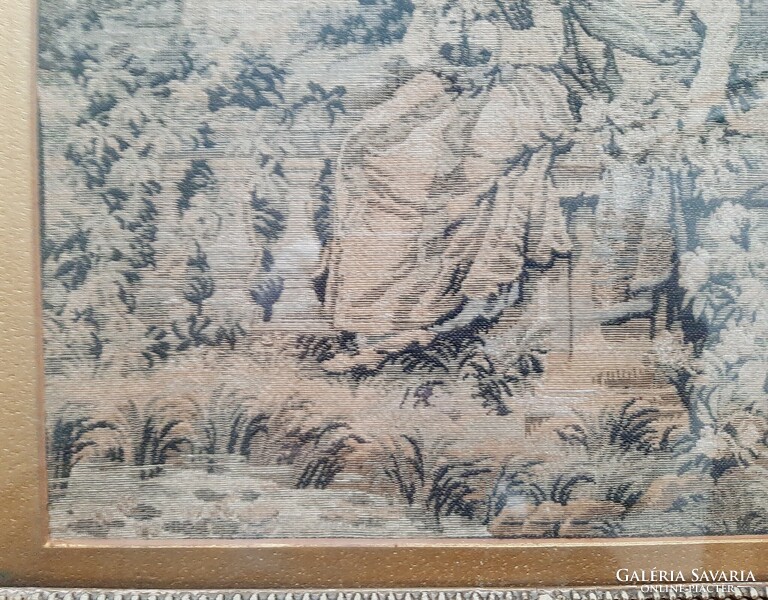 Picture frame, old tapestry