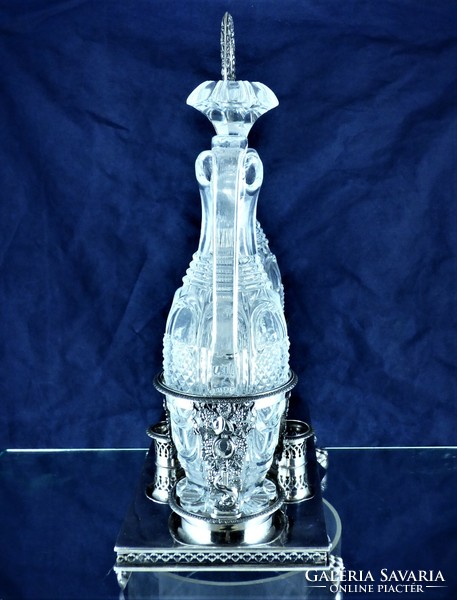 Dazzling, antique silver drink holder, Paris, 1809 - 1819!!!