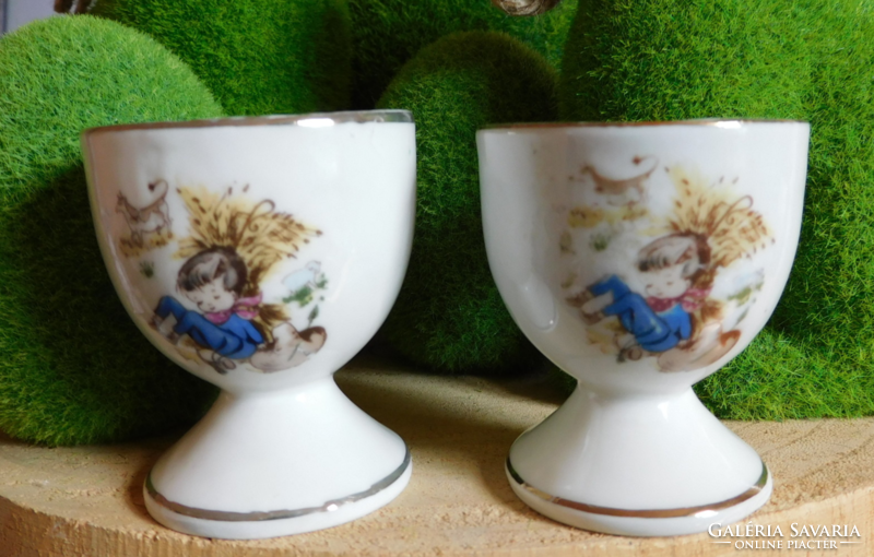 Kahla fairy tale patterned egg holders - 2 pieces