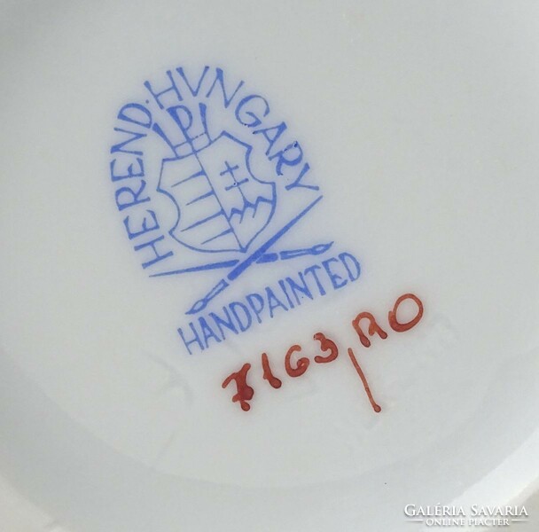 1Q672 Rothschild mintás Herendi porcelán váza 19.5 cm