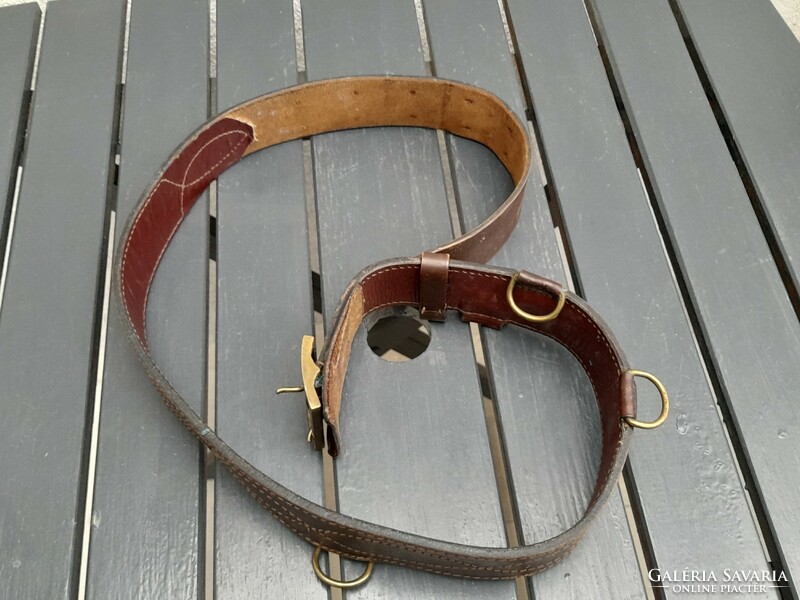 Old military full leather belt