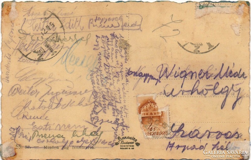 C - 250 printed postcards sopron - kolostor utca (barasits photo)