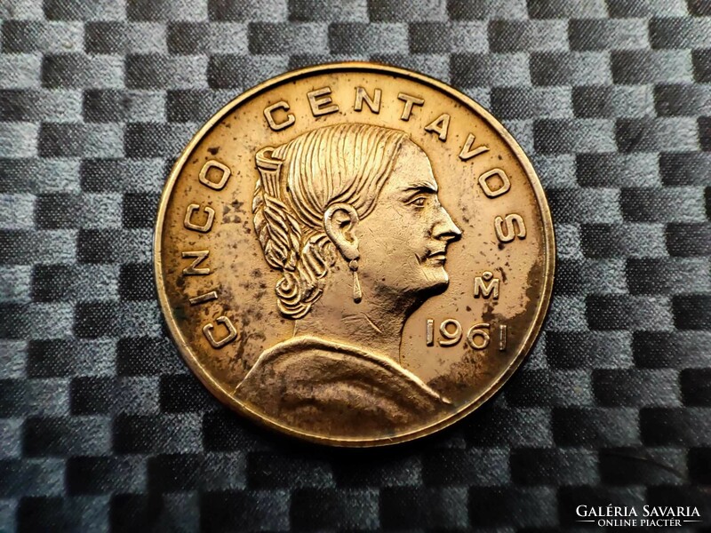 Mexikó 5 centavo, 1961