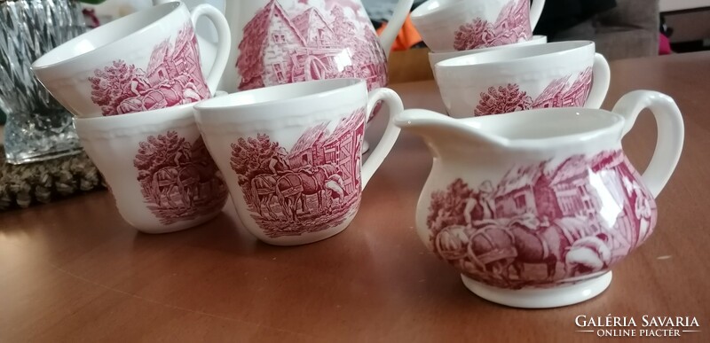 Angol porcelán teás-kávés készlet