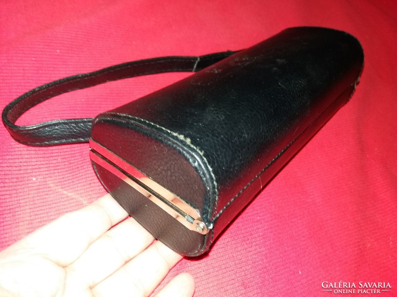 Black theater-going makeup case, handbag, 22x9x8 cm, as shown in the pictures