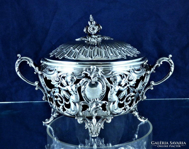 Wonderful antique silver bonbonier, Paris, CA. 1890 !!!