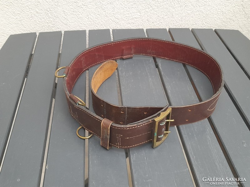 Old military full leather belt