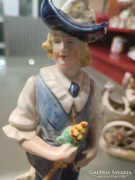 Real cobalt porcelain figure