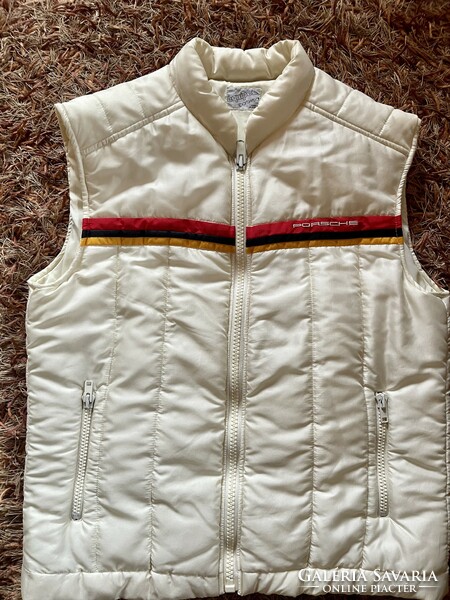 Vintage 1980 porsche jacket and vest