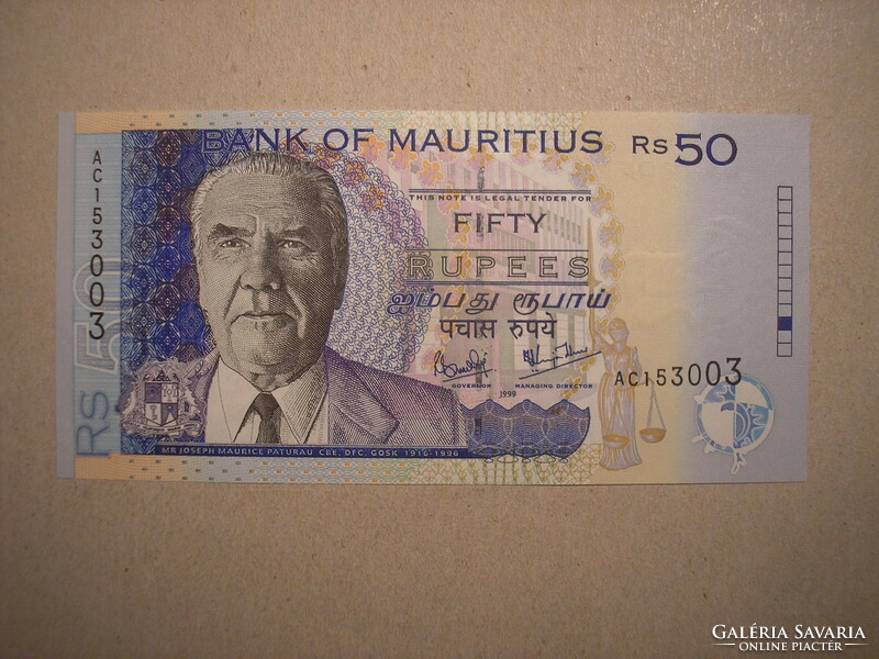 Mauritius-50 rupees 1999 oz