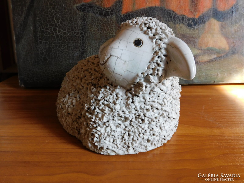 Ceramic lamb figure