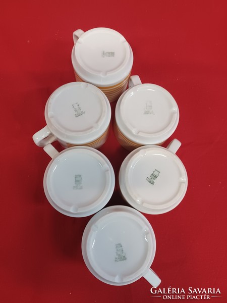 Zsolnay kávés csésze 6 darab