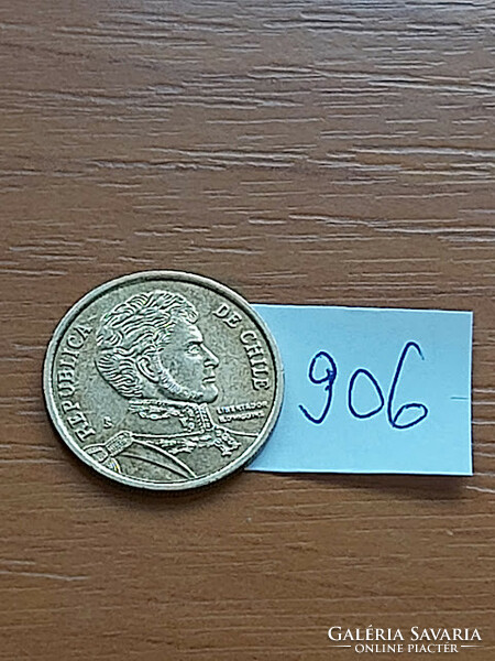 Chile 10 pesos 2011 nickel-brass bernardo o'higgins #906