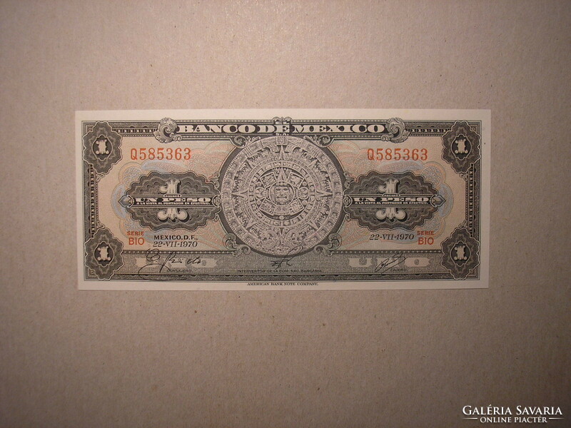 Mexikó-1 Peso 1970 UNC