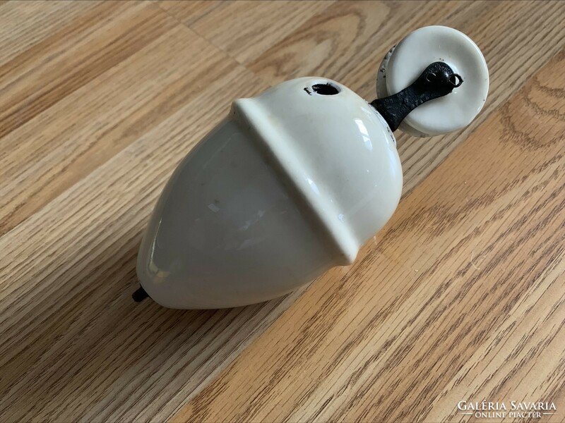 Antique porcelain lamp weight