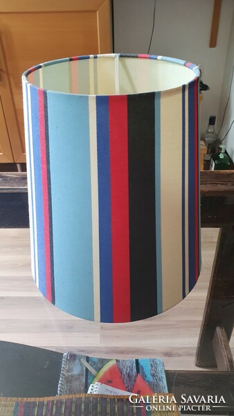 Old, striped, lampshade. For a table lamp