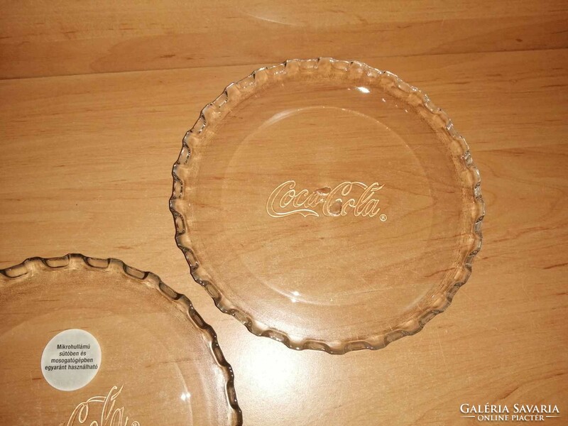 Coca-cola glass plate 3 pieces in one (2p)