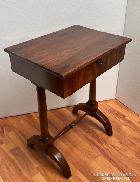 Small antique Biedermeier writing/sewing table