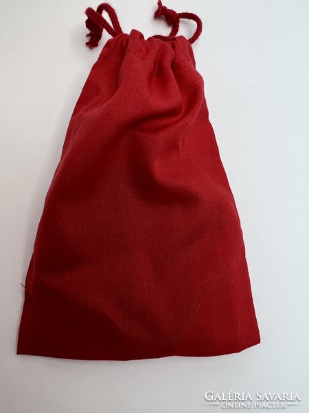 Hello kitty swarovski stone bag holder/hanger in its own box, red fabric gift bag