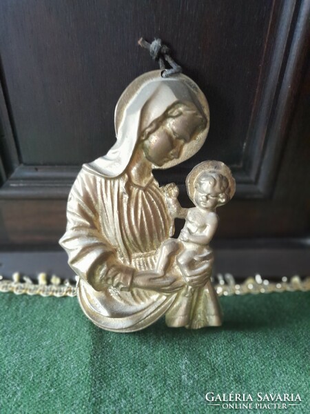 Copper Mary with baby Jesus