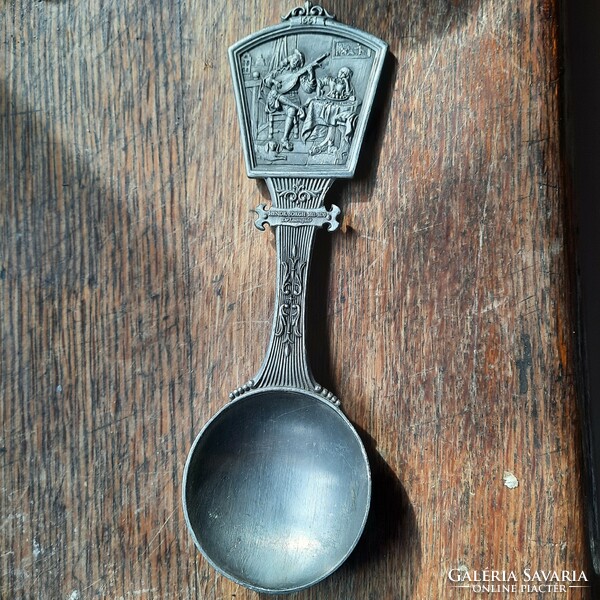 German pewter spoon 1661