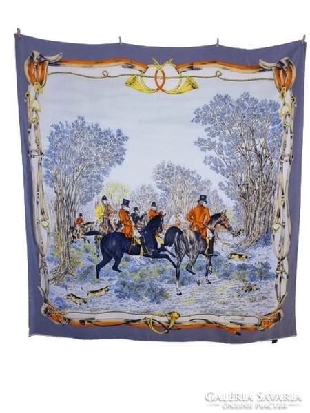Gabrielli silk vintage women's scarf 86x90 cm. (7160)