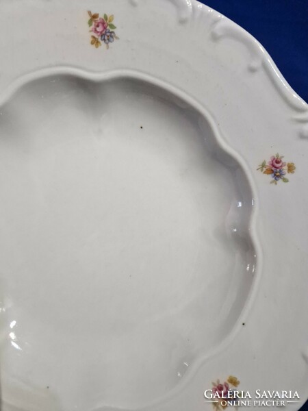 Zsolnay floral deep plate