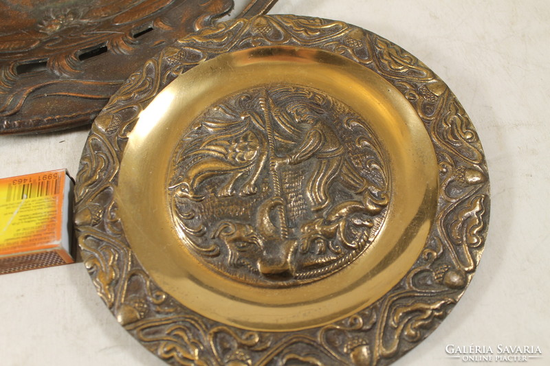 Bronze wall plate, bronzed centerpiece 290