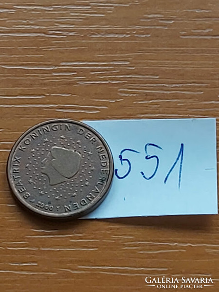 Netherlands 1 euro cent 2000 beatrix 551